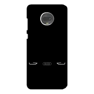 Силіконовий бампер з картинкою машини на Motorola MOTO G7 Plus (Сілует Audi)