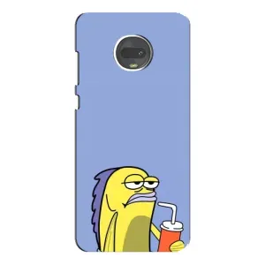 Бампер с принтом Мемы для Motorola MOTO G7 Plus (Безразличие)