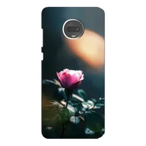 Чехлы с принтом Розочки для Motorola MOTO G7 Plus (Цветок ночной)