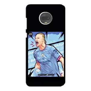 Чехлы с принтом для Motorola MOTO G7 Plus Футболист (гол Эрлинг Холланд)