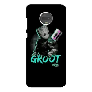 Чехол Супергерои Марвел на Мото Джи 7 Плюс (Groot)