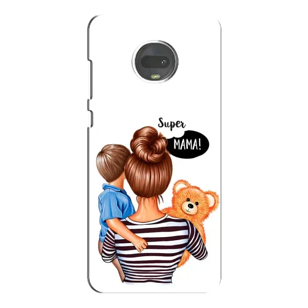 Чехол с рисунком «Мама и сын» для Motorola MOTO G7 Plus