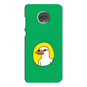 Бампер с принтом Мемы для Motorola MOTO G7 Plus (Мем Утка)