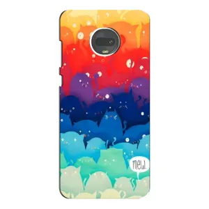 Силиконовый чехол с котиком для Motorola MOTO G7 Plus (Mew)