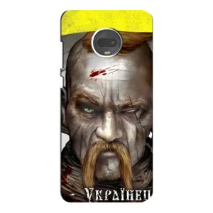 Чехол с картинкой (Патриотический КОЗАК) на Motorola MOTO G7 Plus (Одноглазый Козак)