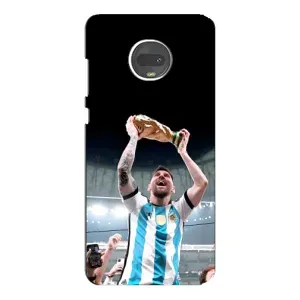 Чохли Лео Мессі Аргентина для Motorola MOTO G7 Plus (Щасливий Мессі)