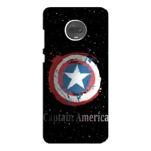 Чехол с Щитом Капитана Америки на Motorola MOTO G7 Plus (Щит Капитана)