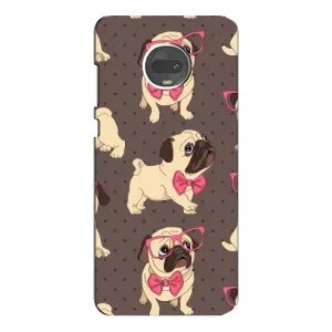 Чехол (ТПУ) Милые собачки для Motorola MOTO G7 Plus (Собачки Мопсики)