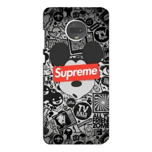 Чехол с Брендами одежды на Мото Джи 7 Плюс (Supreme Маус)