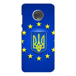 Чехол с Украинской символикой на Мото Джи 7 Плюс (Украина это Европа)