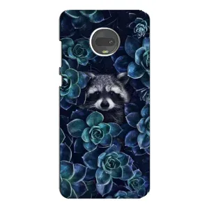 Силиконовый Чехол с Енотами на Motorola MOTO G7 Plus (В цветах)
