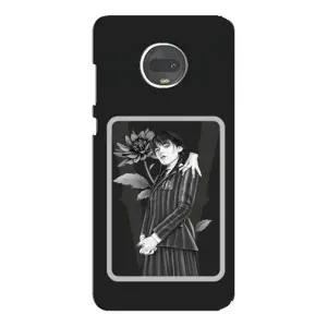 Чехлы с принтом Уэнсдей на Motorola MOTO G7 Plus (Венсдей картина)