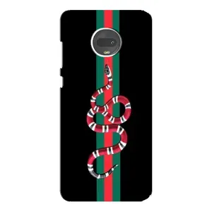 Чехлы Бренд GUCCI для Motorola MOTO G7 Plus (Змей Гуччи)