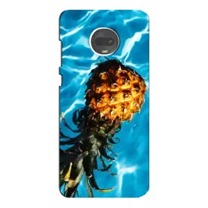 Чехол с изображением вкусной еды для Motorola MOTO G7 (Ананас)