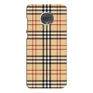 Чехол с Брендами одежды на Мото Джи 7 (Burberry стиль)