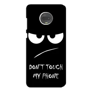 Чехол с прикольным текстом на Motorola MOTO G7 (Dont)