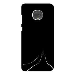 Чохол з картинками на чорному фоні для Motorola MOTO G7 (Дорога)