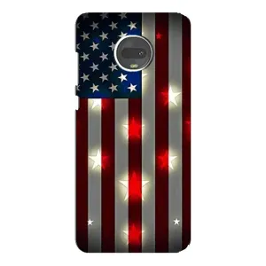 Чехол Флаг USA для Motorola MOTO G7 (Флаг США 2)