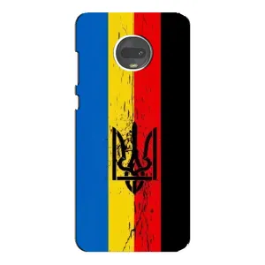 Чехлы УПА (Красно-Чёрный) на Motorola MOTO G7 (Флаг УПА)