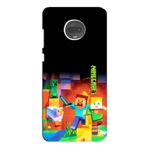 Чехлы для Motorola MOTO G7 (Персонажи Майн Крафт) (Герой Майнкрафт)