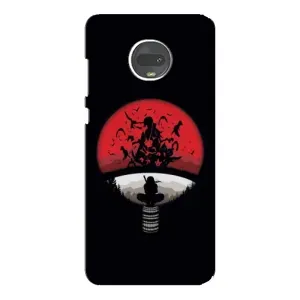 Чехлы с картинкой Итачи Учиха на Motorola MOTO G7 (Итачи на черном)