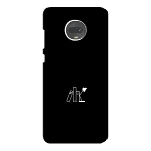 Чохол з картинками на чорному фоні для Motorola MOTO G7 (Книжки)
