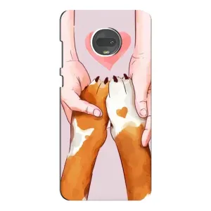 Чехол (ТПУ) Милые собачки для Motorola MOTO G7 (Любовь к собакам)