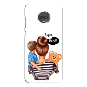 Чехлы для МАМЫ на Motorola MOTO G7 (Мама и сын)