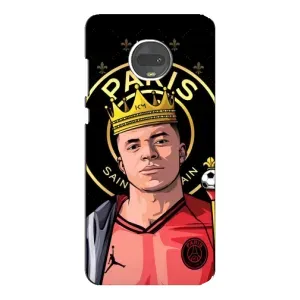 Чохол (TPU) з Футболістом на Motorola MOTO G7 (Mbappe King)
