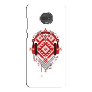 Силиконовый Чехол на Motorola MOTO G7 с картинкой Вышиванки (Модная вышиванка)