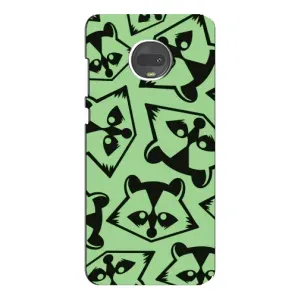 Силиконовый Чехол с Енотами на Motorola MOTO G7 (Мордочки Енота)