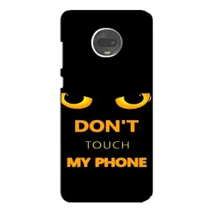 Чехол с Прикольным принтом на Motorola MOTO G7 (Не трогай мой телефон)