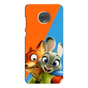 Чехлы ЗВЕРОПОЛИС для Motorola MOTO G7 (Ник и Хопс)