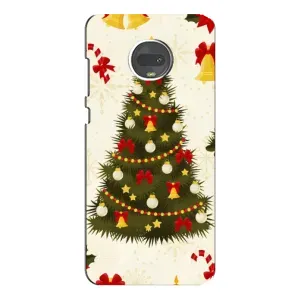 Чохол новорічна ялинка на Motorola MOTO G7 (Новорічний принт)