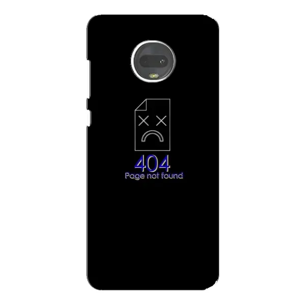 Чехол с рисунком «Ошибка 404» для Motorola MOTO G7 Чехол с рисунком «Ошибка 404» для Motorola MOTO G7