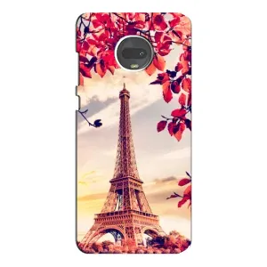 Чехол с Эйфелевой башней на Motorola MOTO G7 (Paris photo)