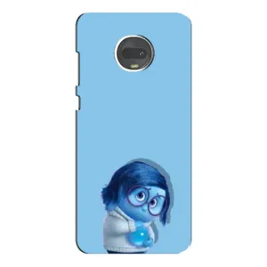 Чехол Головоломка для Motorola MOTO G7 - (AlphaPrint) (Печаль)