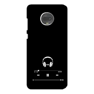 Чохол з картинками на чорному фоні для Motorola MOTO G7 (Плеєр)