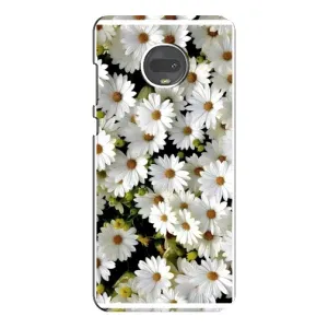 Чехол с ромашками на Motorola MOTO G7 (Рамка в ромашках)
