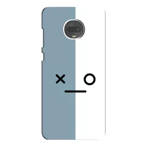 Силиконовые Чехлы (смешные стикеры) для Motorola MOTO G7 (Серо-белый)