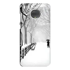Чехлы на Новый Год Motorola MOTO G7 (Снегом замело)