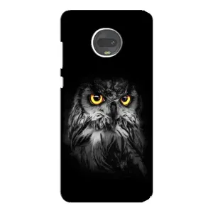 Чехлы с принтом СОВЫ для Motorola MOTO G7 (Сова на чёрном)