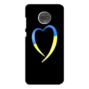 Силиконовый Чехол на Motorola MOTO G7 (Я-Украина) (Украинское сердце)