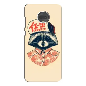 Силиконовый Чехол с Енотами на Motorola MOTO G7 (В кепчику)