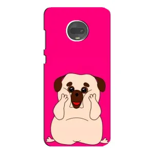 Чехол (ТПУ) Милые собачки для Motorola MOTO G7 (Веселый Мопсик)