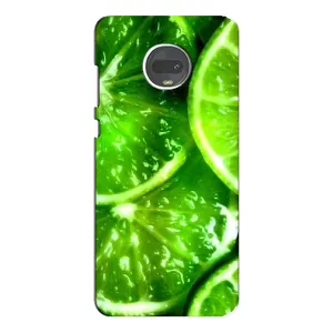 Чехол с изображением вкусной еды для Motorola MOTO G7 (Яркий ЛАЙМ)