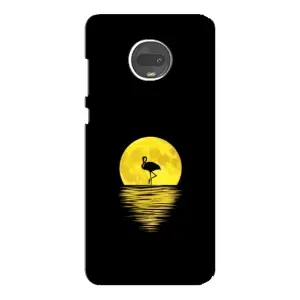 Летний Чехол на Motorola MOTO G7 (Желтый Закат)