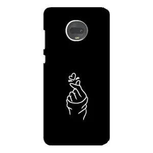 Чехлы (Знак сердечка) на Motorola MOTO G7 (Знак Сердечка)