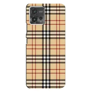 Чехол с Брендами одежды на Моторола Мото Джи 72 (Burberry стиль)