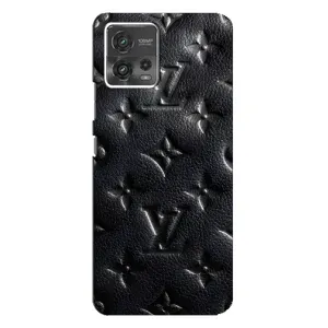 Текстурный Чехол Louis Vuitton для Моторола Мото Джи 72 (Черный ЛВ)
